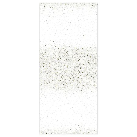 Скатерть, с рисунком/белый, золотой 145x240 см IKEA DOFTMINNE ДОФТМИННЕ 204.710.18