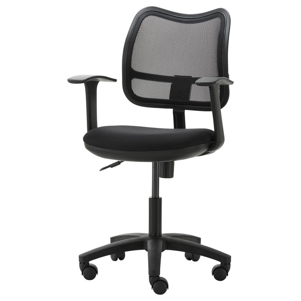 Рабочее кресло на колесах ОДФИН, черный - фото 1