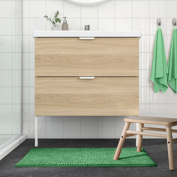 IKEA в интерьере ванной - схема-чертеж с размерами