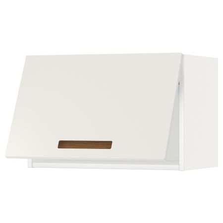 Горизонтальный навесной шкаф МЕТОД, белый, Мэрста белый