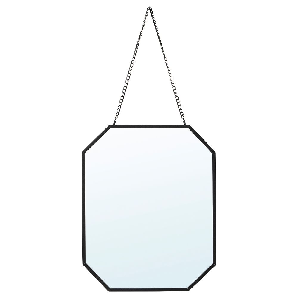 Зеркало, 20x25 см, черный IKEA LASSBYN ЛАССБЮН 405.381.45 - фото 1