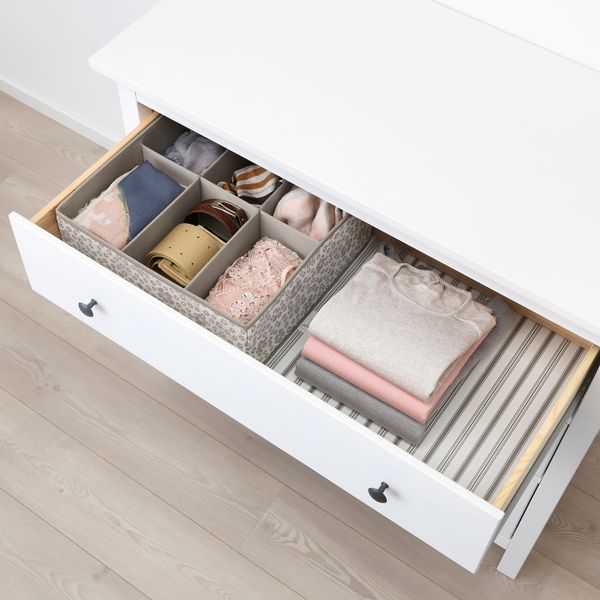 Ящик с отделениями, бежевый 37x40x15 см IKEA STORSTABBE СТОРСТАББЕ 904.261.88 - фото 3