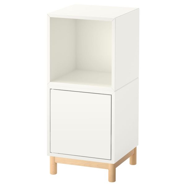Комбинация шкафов с ножками, белый 35x35x80 см IKEA ЭКЕТ 191.891.91 - фото 1