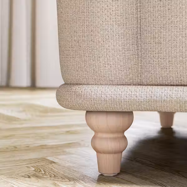 VISKAFORS 1,5-местное кресло - Lejde светло-бежевый/береза - фото 6