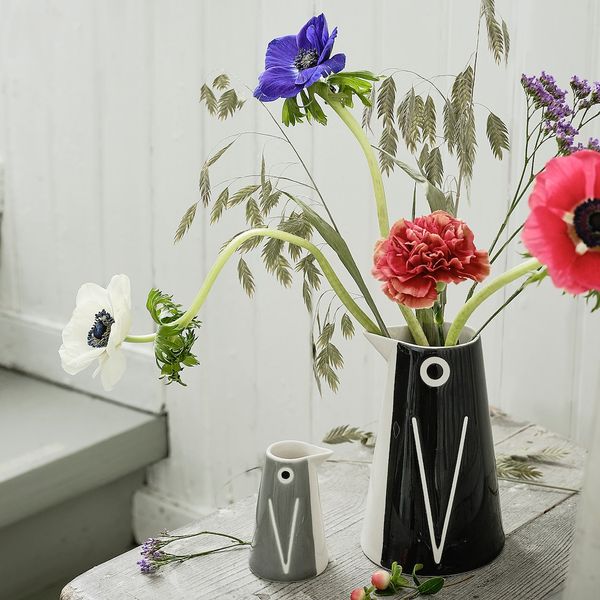 Ваза/графин, 2 предм., пингвин/черный серый IKEA LÄTTSÅLD ЛЭТТСОЛД 404.639.08 - схема-чертеж с размерами