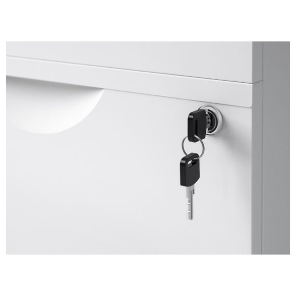 Тумба на колесиках с 2 ящиками, белый 41x57 см IKEA ERIK ЭРИК 103.849.41 - фото 2