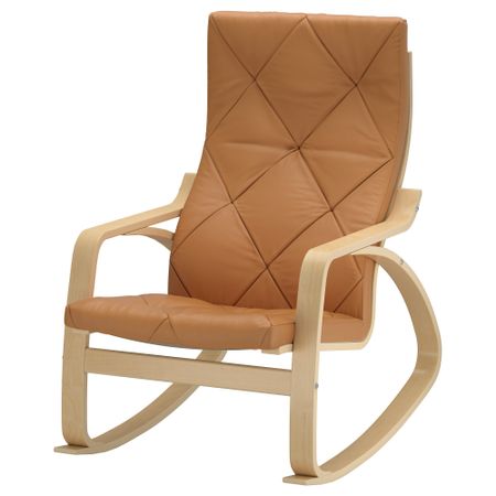 Кресло-качалка ПОЭНГ, березовый шпон, Сеглора неокрашенный