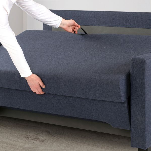 2-местный диван-кровать, Сандсбру темно-синий IKEA BÄCKSEDA БЭККСЕДА 204.804.85 - фото 4