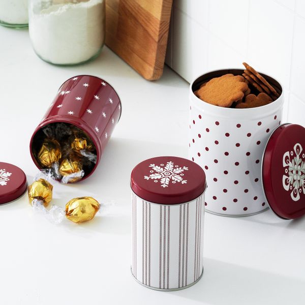 Набор емкостей, 3 штуки, разные размеры белый, красный IKEA VINTER 2020 ВИНТЕР 2020 104.745.31 - схема-чертеж с размерами