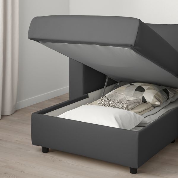 3-местный диван-кровать с козеткой, Hallarp серый IKEA VIMLE ВИМЛЕ 394.190.49 - фото 7