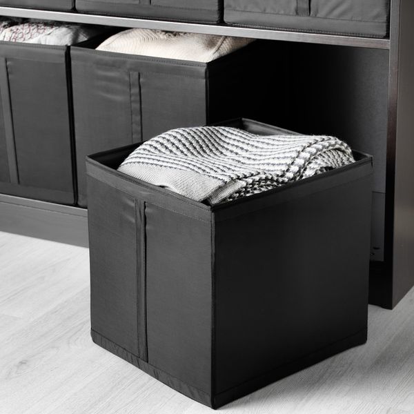 Коробка, черный 31x34x33 см IKEA СКУББ 903.750.80 - фото 2