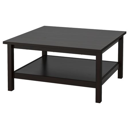Журнальный стол, черно-коричневый 90x90 см IKEA HEMNES ХЕМНЭС 903.831.41