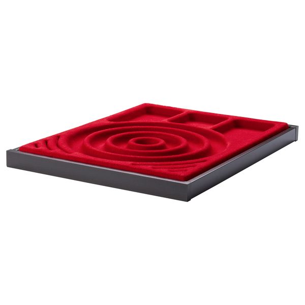 Выдвижная полка + вставка для украшений КОМПЛИМЕНТ, черно-коричневый, красный - фото 1