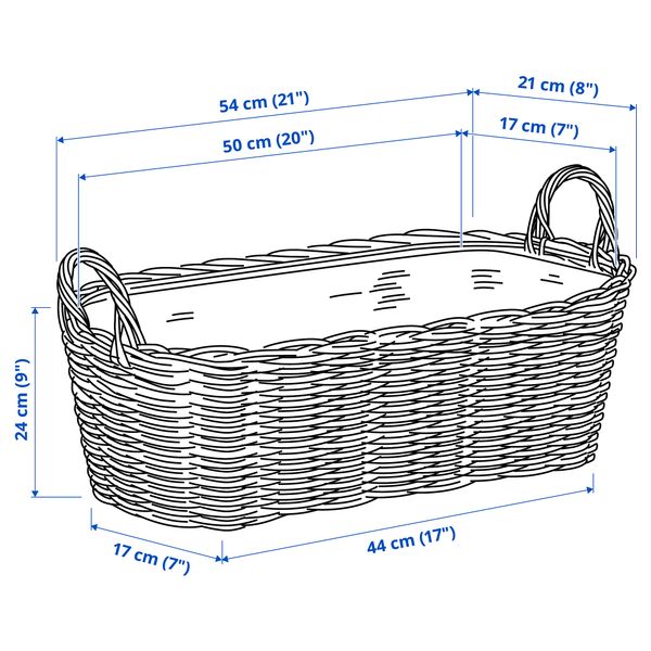 Ящик для цветов IKEA FLODBJÖRK 805.607.28 - схема-чертеж с размерами