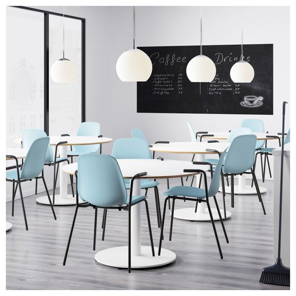 Легкое кресло ЛЕЙФ-АРНЕ, голубой, Дитмар черный - фото 5