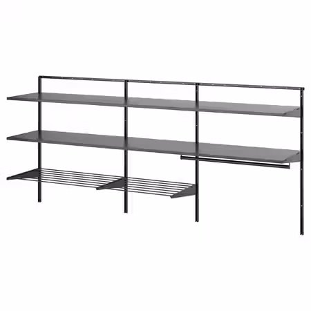 BOAXEL Комбинация для прачечной - антрацит/металлический 227x40x101 см