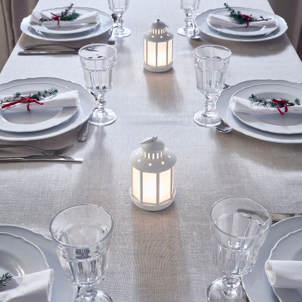 Светодиодный фонарь, 13 см, с батарейным питанием белый IKEA STRÅLA СТРОЛА 405.322.09 - фото 5