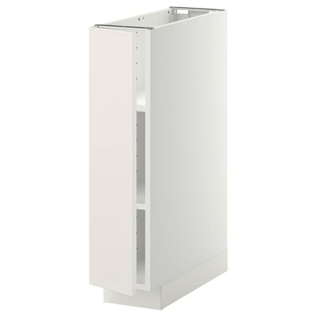 Напольный шкаф с полками, белый/Веддинге белый 20x60 см IKEA METOD МЕТОД 894.462.10
