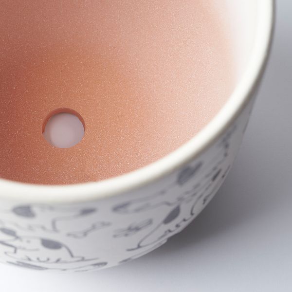 Горшок цветочный, белый/собака 10 см IKEA RUNDMYNTA РУНДМИНТА 505.170.29 - фото 3