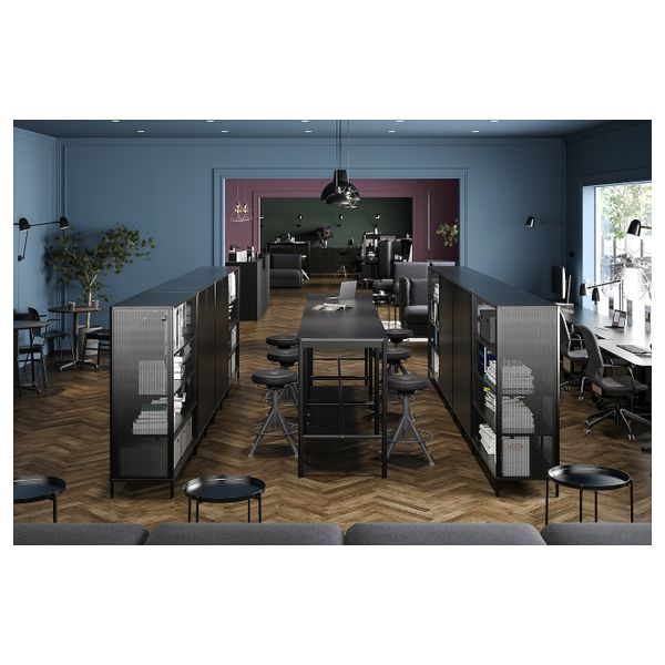 Стеллаж, черный 121x134 см IKEA BEKANT БЕКАНТ 303.734.99 - фото 3