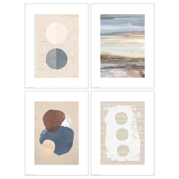 Постер, 30x40 см, Бумажные формы IKEA DRÖMBILD ДРЁМБИЛЬД 205.544.43 - фото 1