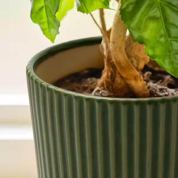 MÄVINN МЭВИНН Кашпо - зеленый/песочный - фото 3