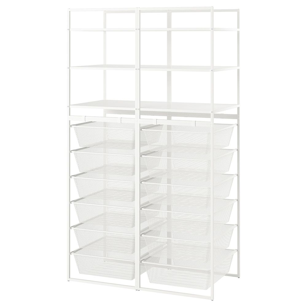 Открытая комбинация для хранения, белый 99x51x173 см IKEA JONAXEL ЙОНАКСЕЛЬ 993.239.92 - фото 1