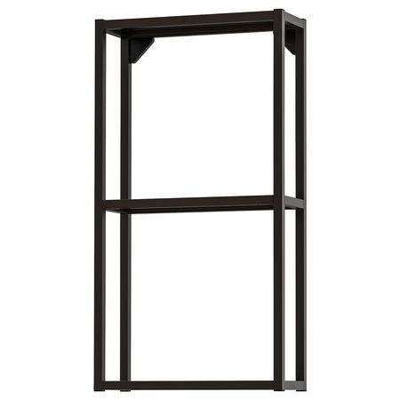 ENHET Навесной каркас с полками - антрацит 40x15x75 см