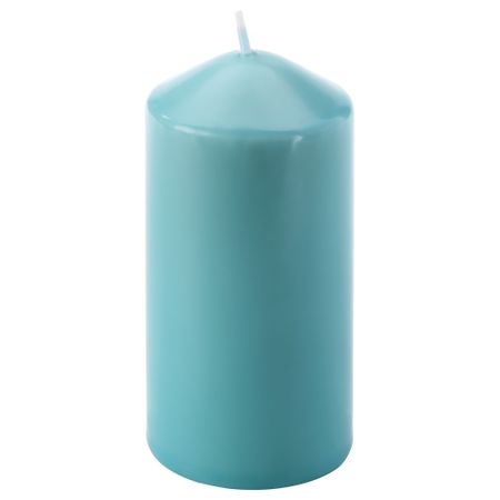 Неароматическая свеча формовая ДАГЛИГЕН, голубой (14 см)