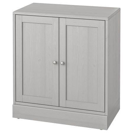 Шкаф с цоколем, 81x47x89 см, серый IKEA HAVSTA ХАВСТА 504.151.96