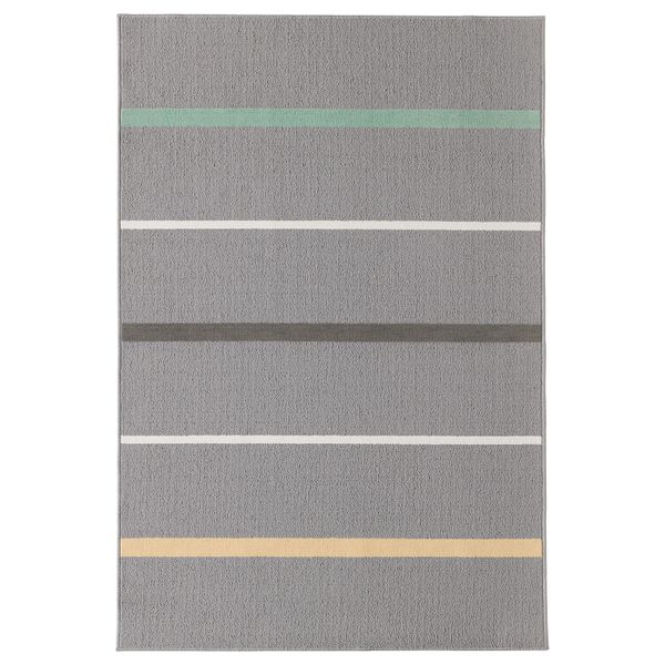 Ковер, короткий ворс, серый, разноцветный 120x180 см IKEA НОРУП 903.914.76 - фото 1