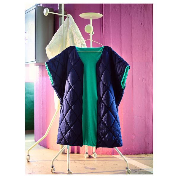 Плед с молнией ИКЕА ПС 2017, темно-синий - схема-чертеж с размерами