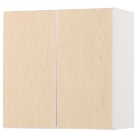 Навесной шкаф, 60x32x60 см, белый береза, с 1 полкой IKEA SMÅSTAD СМОСТАД 193.899.58