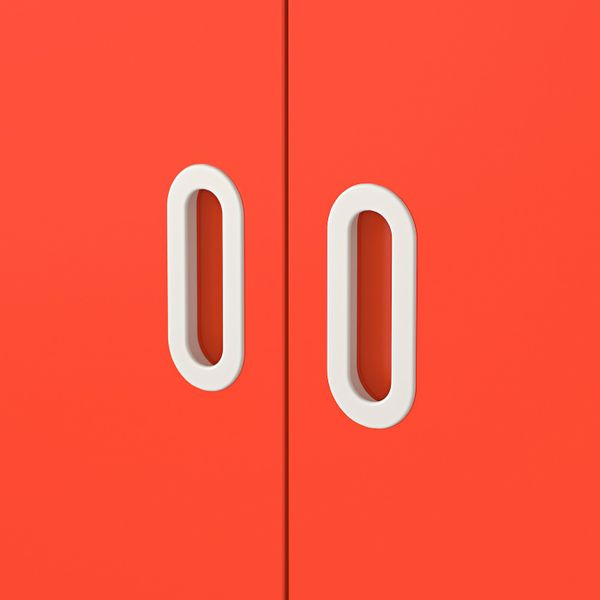 Дверь, красный 60x64 см 2 шт IKEA FRITIDS ФРИТИДС 703.867.96 - схема-чертеж с размерами