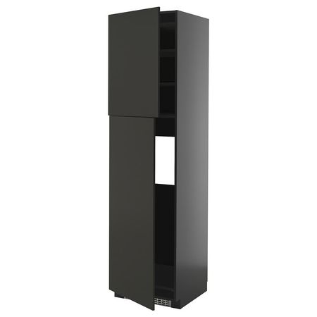 METOD Высокий шкаф д/холодильника/2дверцы