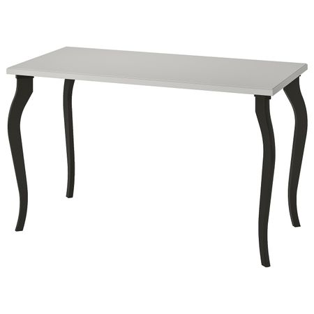 Стол, светло-серый/черный 120x60 см IKEA KLIMPEN КЛИМПЕН / LALLE ЛАЛЛЕ 392.793.36