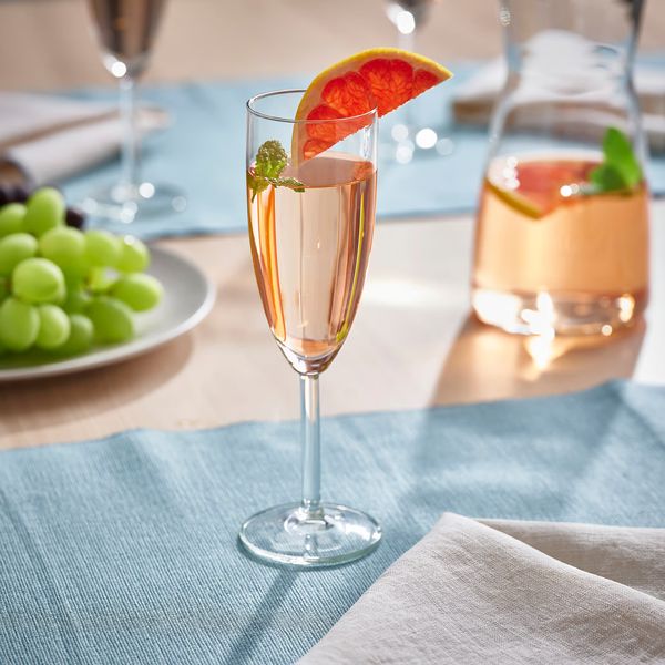 Бокал для шампанского IKEA, дополнительный ракурс - схема-чертеж с размерами