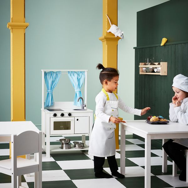 Детская кухня с гардинами 55x37x98 см IKEA SPISIG СПАЙСИГ 604.278.15 - фото 4