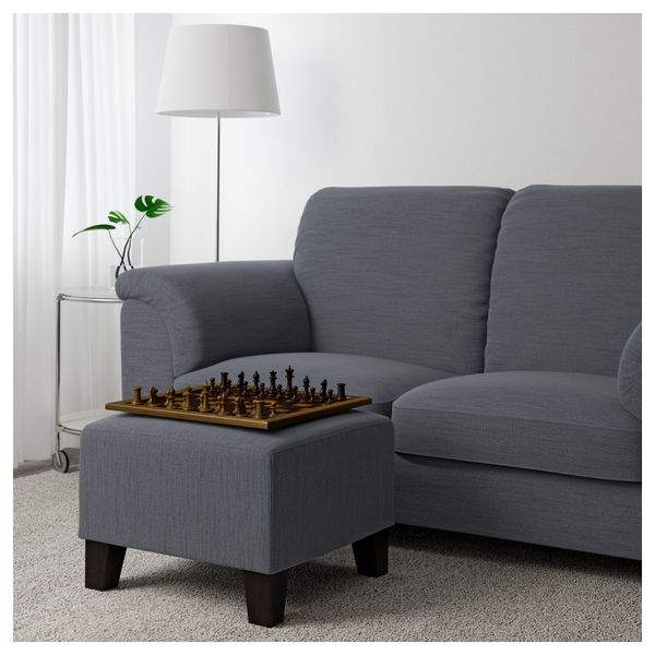 Табурет для ног ЭКЕНЭС, Хенста серый - фото 3