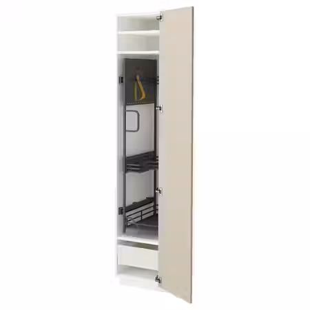 METOD / MAXIMERA Высокий шкаф с отд д/акс д/уборки