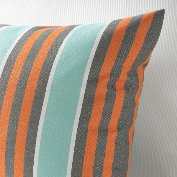 Подушка для дома/сада, оранжевый/голубой 30x58 см IKEA ФУНКЁН 304.384.53 - схема-чертеж с размерами