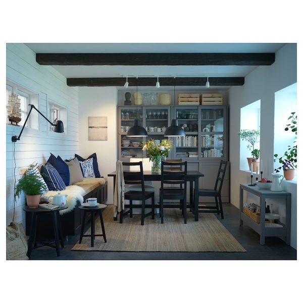 Стол и 4 стула, черный/черный 152/223x95 см IKEA NORDVIKEN НОРДВИКЕН / NORDVIKEN НОРДВИКЕН 193.051.57 - фото 4