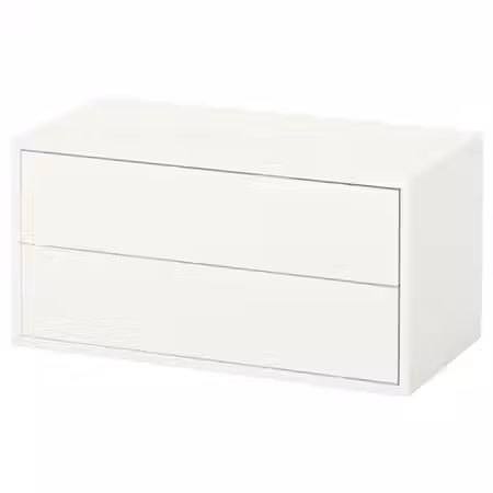 EKET Шкаф с 2 ящиками - белый 70x35x35 см