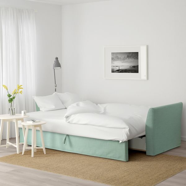 3-местный диван-кровать, Нордвалла светло-зеленый IKEA HOLMSUND ХОЛЬМСУНД 904.893.69 - фото 3