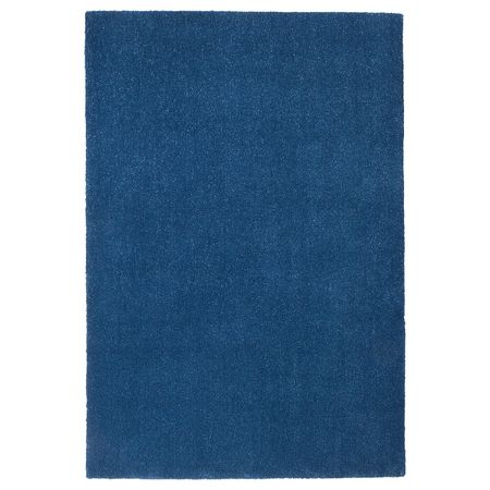 Ковер, короткий ворс, темно-синий 133x195 см IKEA TYVELSE ТЮВЕЛЬСЕ 104.295.53