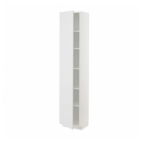 Высокий шкаф с полками, белый/Стенсунд белый 40x37x200 см IKEA METOD МЕТОД 194.098.19
