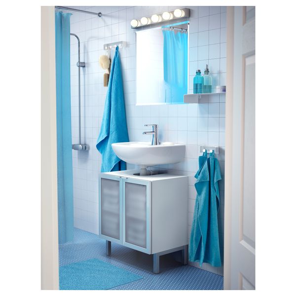 Вешалка для полотенец ЭНУДДЭН, белый - схема-чертеж с размерами