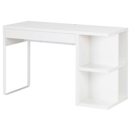Письменный стол с отделением для хранения МИККЕ, белый (120x50 см)