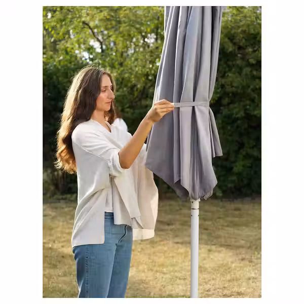 HÖGÖN Зонт от солнца - серый 270 см - фото 7