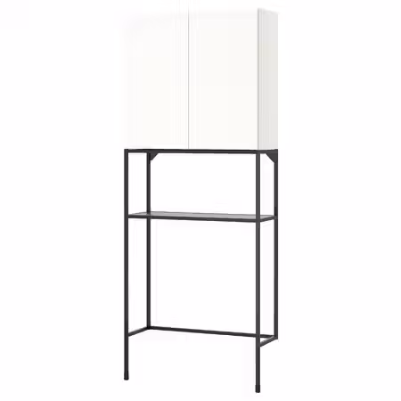 ENHET Комбинация д/хранения - антрацит/белый 80x32x204 см